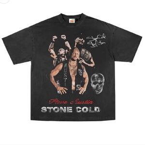 COLD WASH STUNNER TEE
Stone cold Steve Austin Vintage Tee. 
Super high quality.
